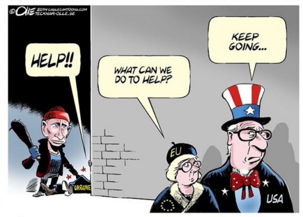 карикатура ЕС Россия Украина