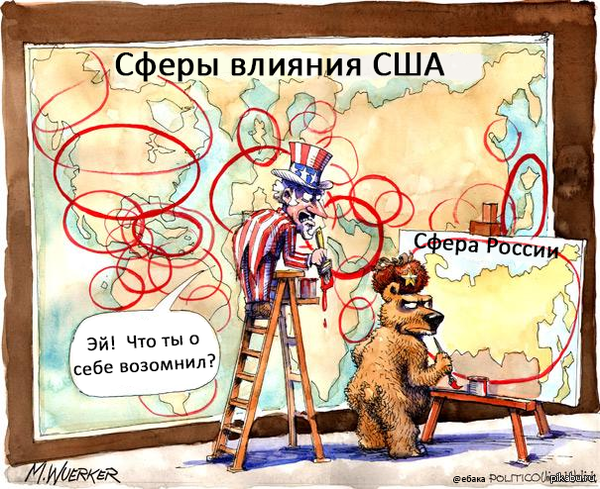 Сферы влияния США и России