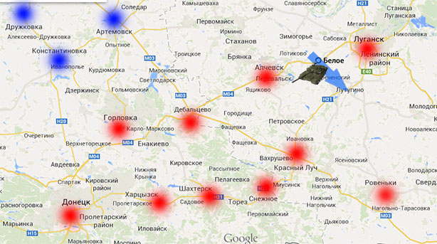 Карта первомайск луганской