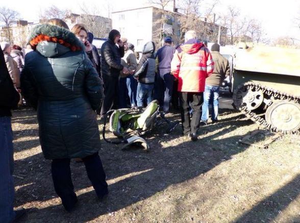 в Константиновке сбили ребенка на БМП