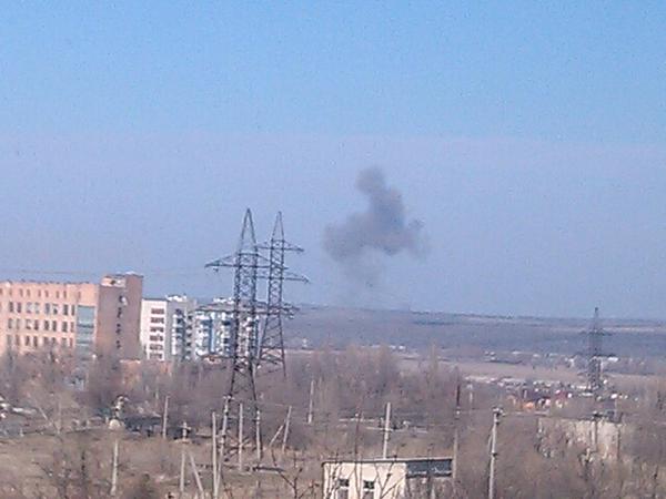 Взрыв над Луганском