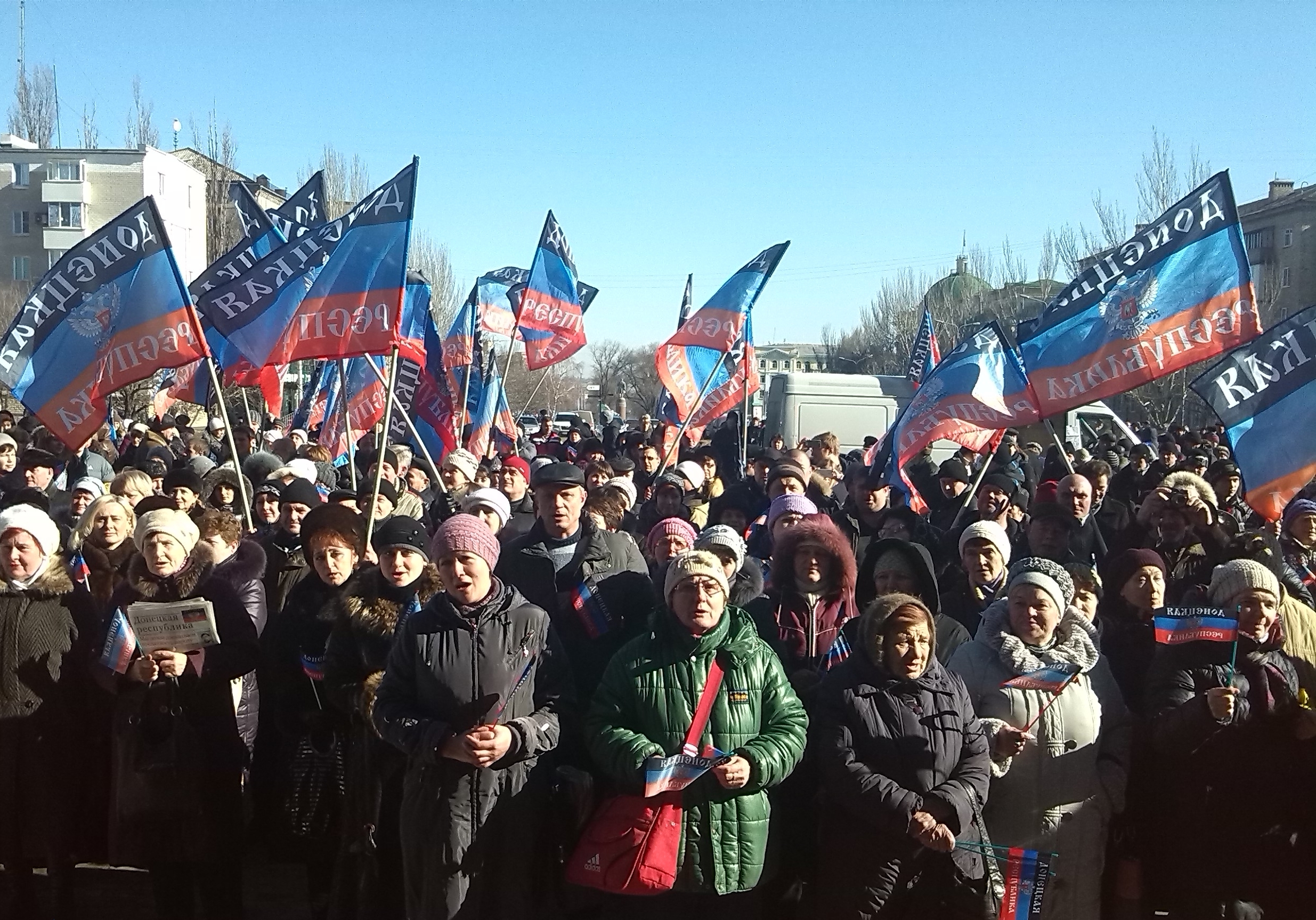 митинг в Донецке