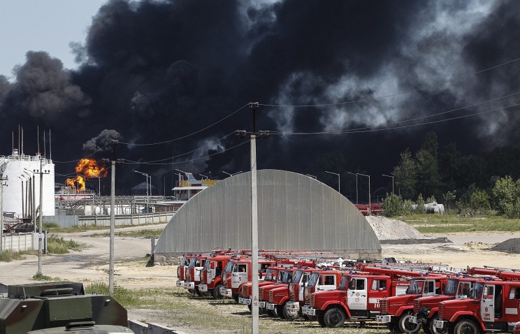 пожар на нефтебазе