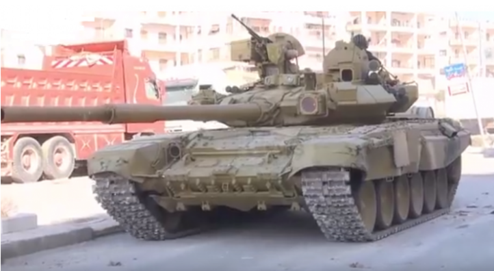 Сирия. Т-90 в боях на западе Алеппо (видео)