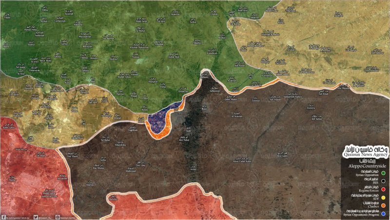 Сирия. Военная обстановка в районе Аль-Баб (карта)