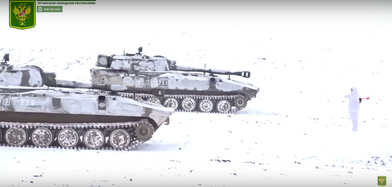 Огневая подготовка танковых подразделений НМ ЛНР